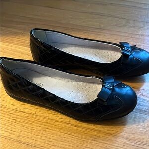Primigi Black Quilted Flats with Bow